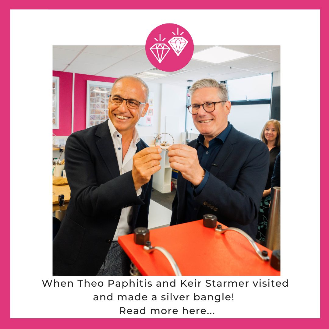 Theo and Keir Starmer bangle making The day Theo Paphitis and Keir Starmer came to visit!