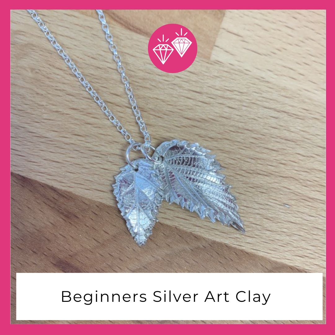 Silver Art Clay Workshop – Hampshire School of Jewellery Silver circle drop earrings with a star print