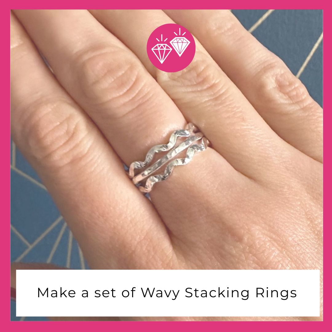 Wavy Stacking Ring Making – Hampshire School of Jewellery Stacking Ring Making at Hampshire School of Jewellery