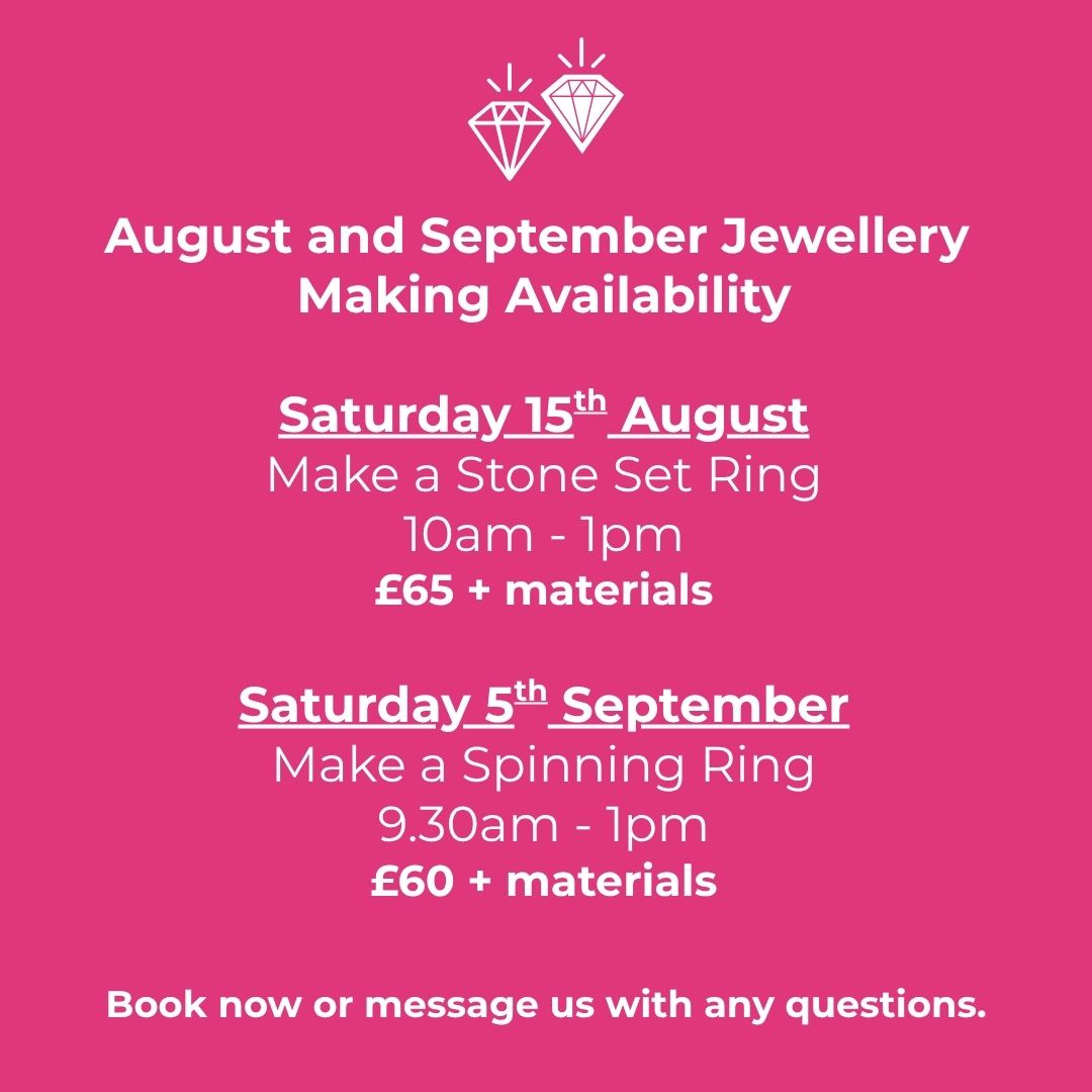 2 Jewellery Making Availability in August and September